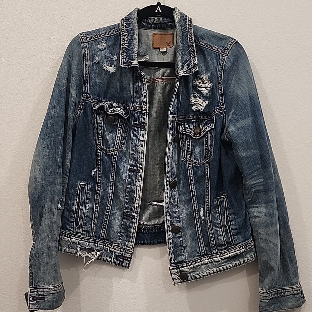 American Eagle Outfitters Classic Blue Denim Jacket